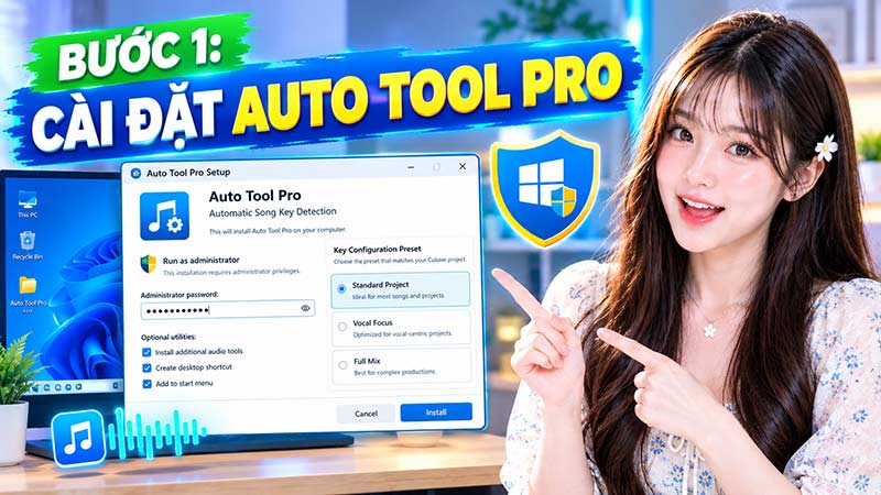 bước 1 cài đặt phần mềm dò tone tự động